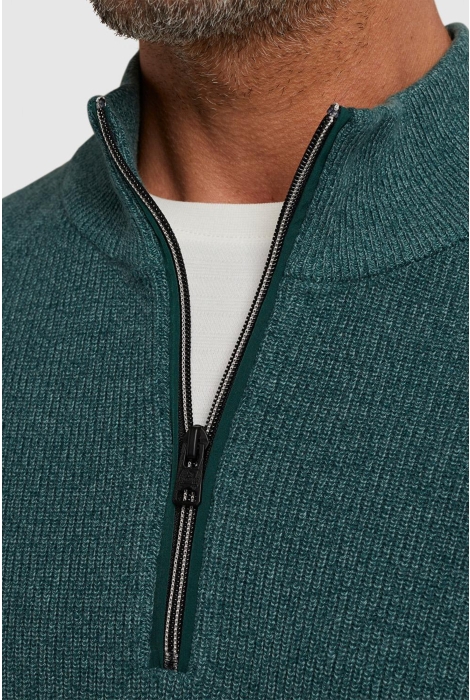 Vanguard half zip collar cotton mouline