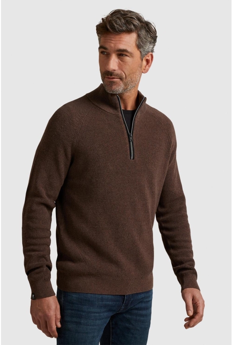 Vanguard half zip collar cotton mouline