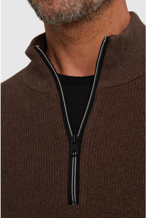 Vanguard half zip collar cotton mouline