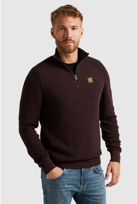 PME legend half zip collar cotton plated