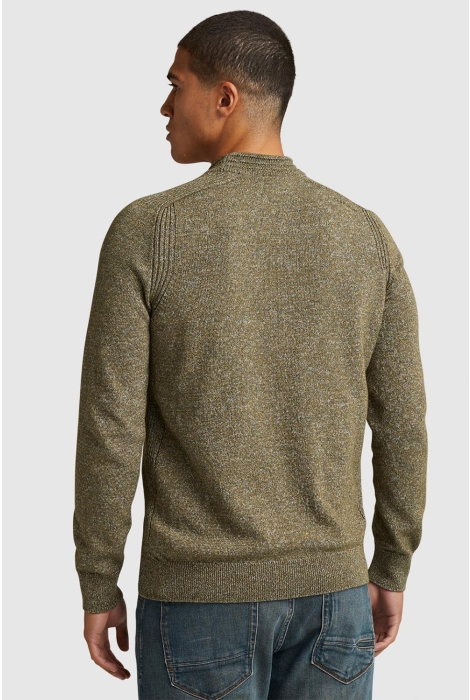 Cast Iron r-neck cotton mix mockneck