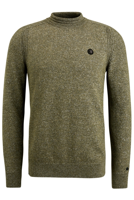 Cast Iron r-neck cotton mix mockneck