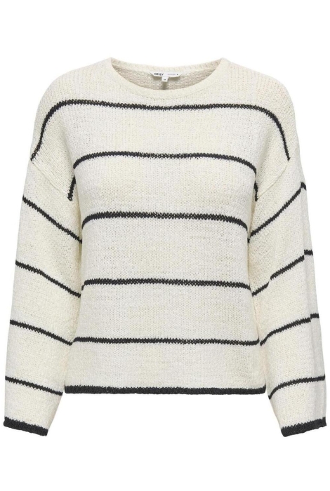 Only onlgeena 7/8 stripe o-neck knt