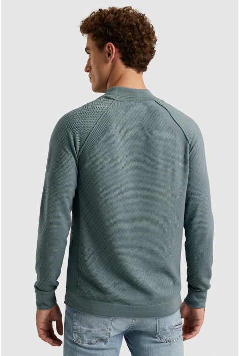 Cast Iron mock neck cotton acrylic crewneck