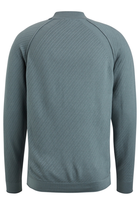 Cast Iron mock neck cotton acrylic crewneck