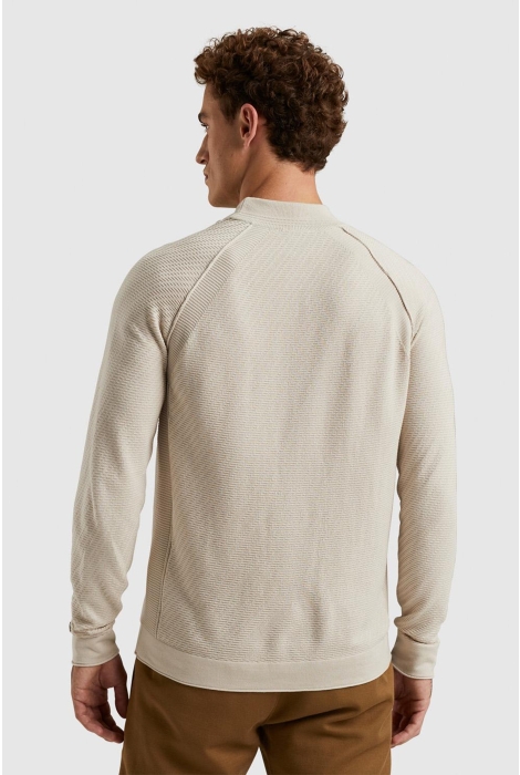 Cast Iron mock neck cotton acrylic crewneck