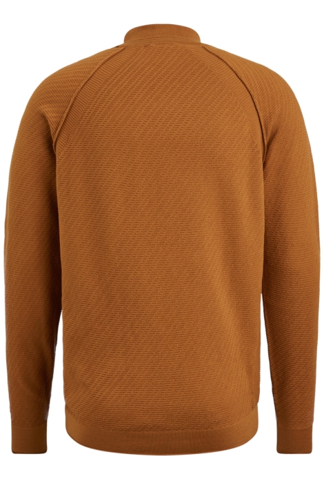 Cast Iron mock neck cotton acrylic crewneck