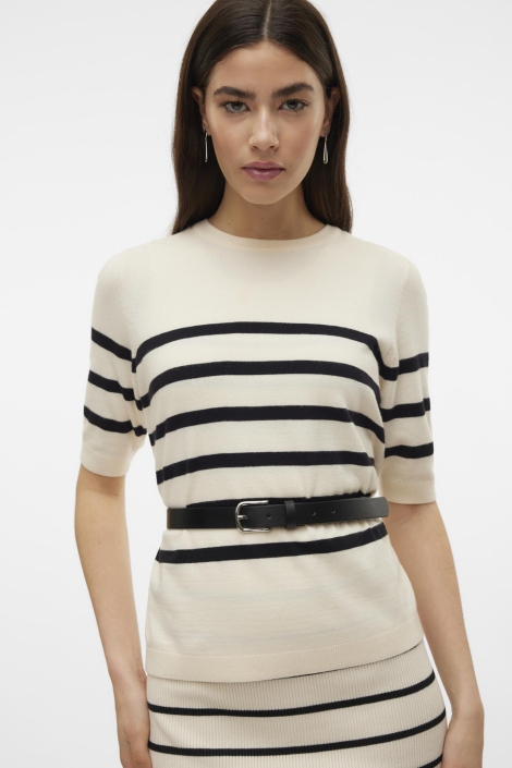 Vero Moda vmsaba plain ss o-neck pullover ga