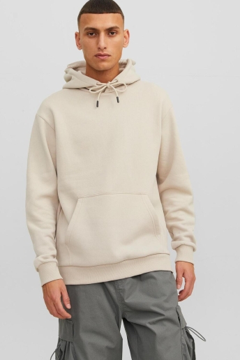 Jack & Jones Trui JJEBRADLEY SWEAT HOOD NOOS 12249340 MOONBEAM