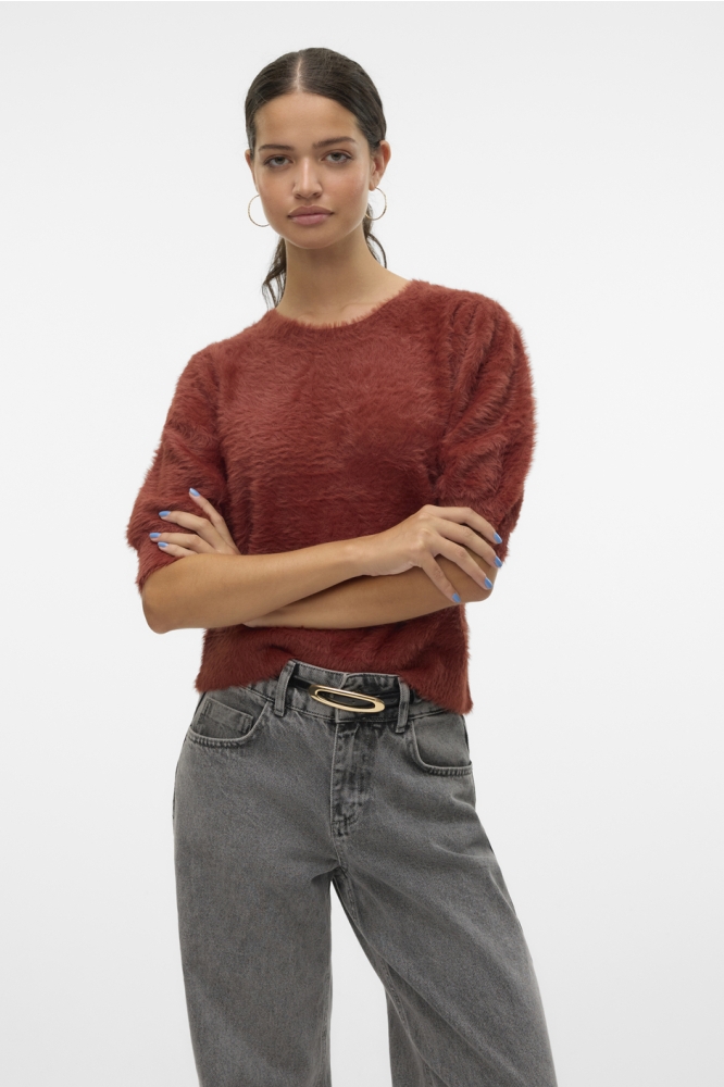 VMALINA 2/4 O-NECK PULLOVER BOO 10310834 FIRED BRICK