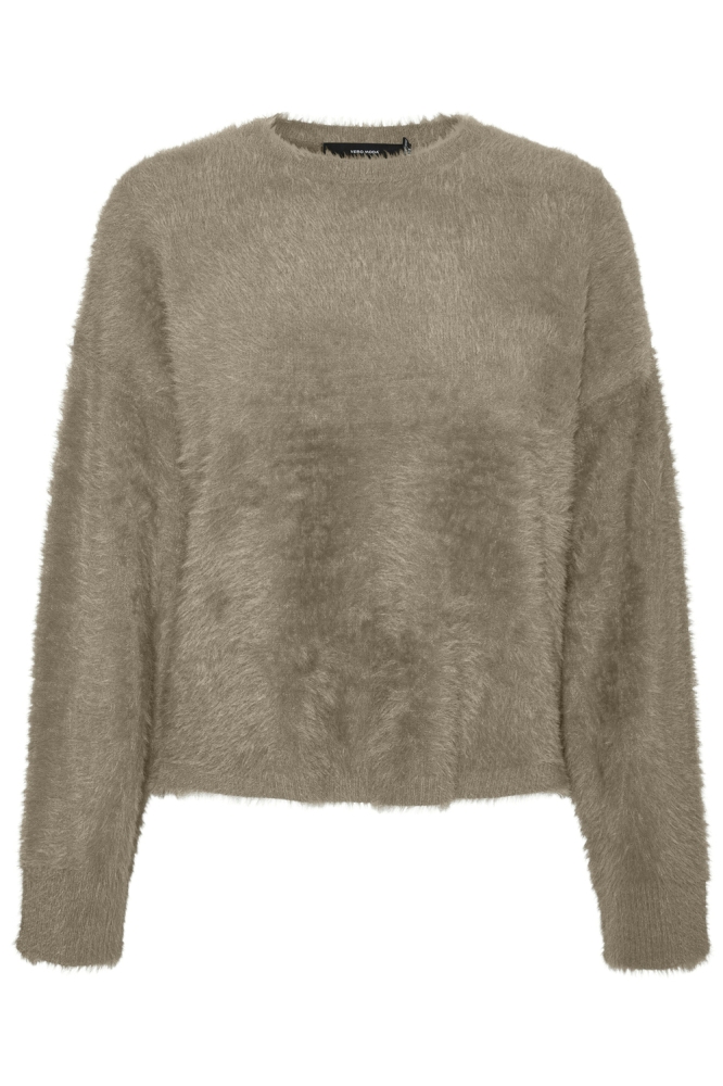 VMALINA LS O-NECK BOXY PULLOVER BOO 10311209 SILVER MINK