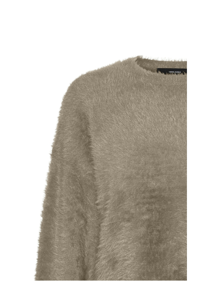 VMALINA LS O-NECK BOXY PULLOVER BOO 10311209 SILVER MINK