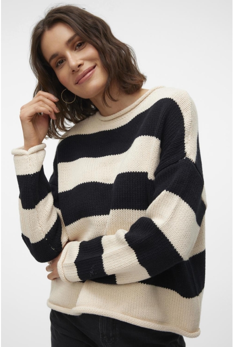 Vero Moda vmleonora ls rolledge o-nk pullover