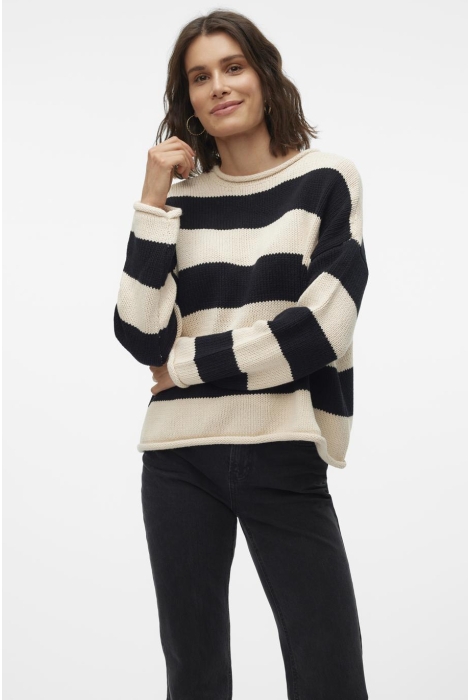 Vero Moda vmleonora ls rolledge o-nk pullover