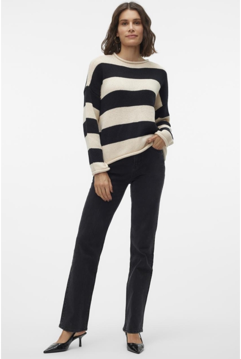 Vero Moda vmleonora ls rolledge o-nk pullover