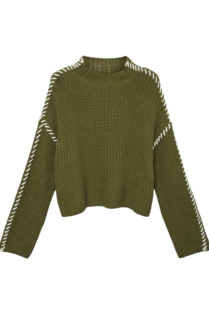 VMNEWCREAM LS FUNNELNECK PULLOVER B 10313514 CYPRESS/BIRCH