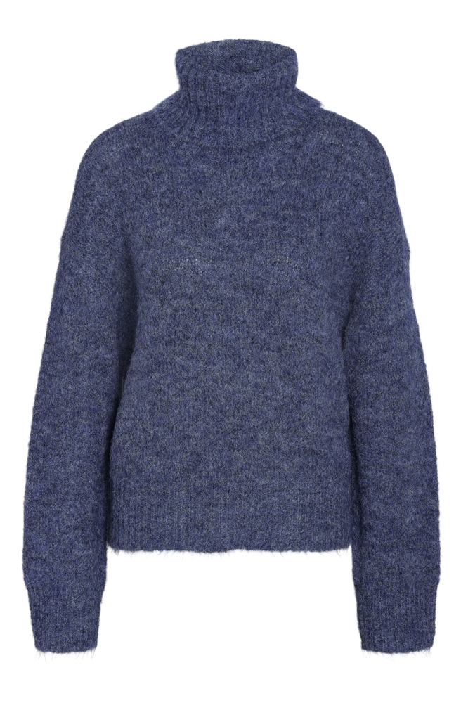 NMSUTTON L/S ROLL NECK KNIT FWD LAB 27030430 Lapis Blue