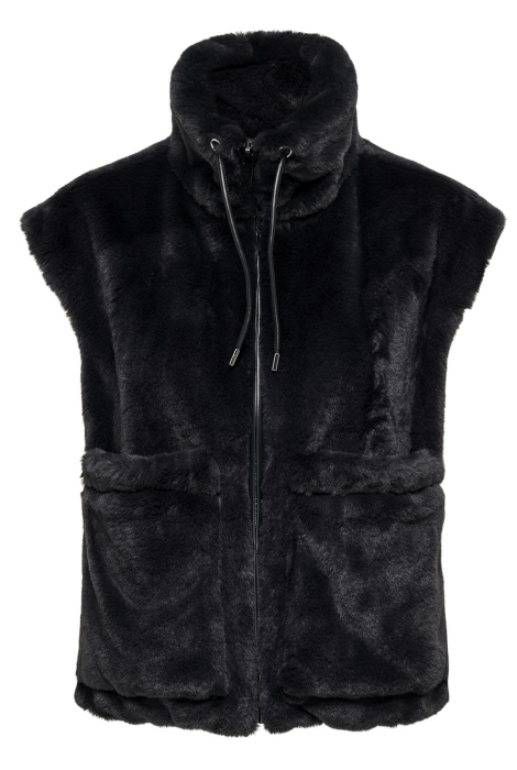 Jacqueline de Yong jdyesther faux fur waistcoat otw qi