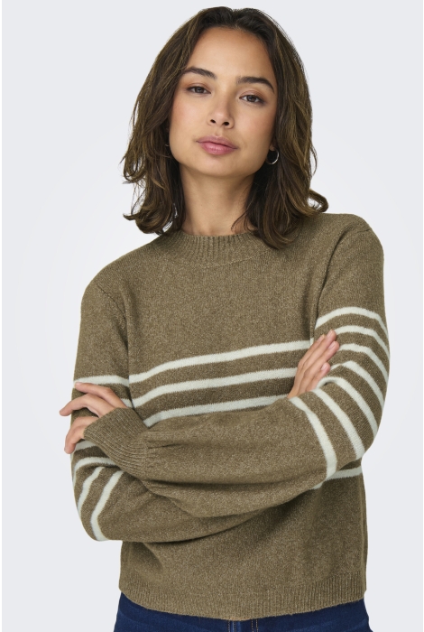 Jacqueline de Yong jdylayla l/s hn stripe pullover knt