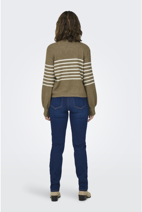 Jacqueline de Yong jdylayla l/s hn stripe pullover knt