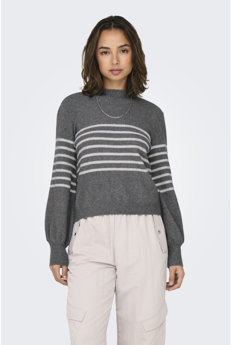 Jacqueline de Yong jdylayla l/s hn stripe pullover knt