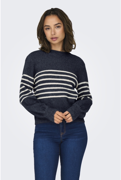 Jacqueline de Yong jdylayla l/s hn stripe pullover knt