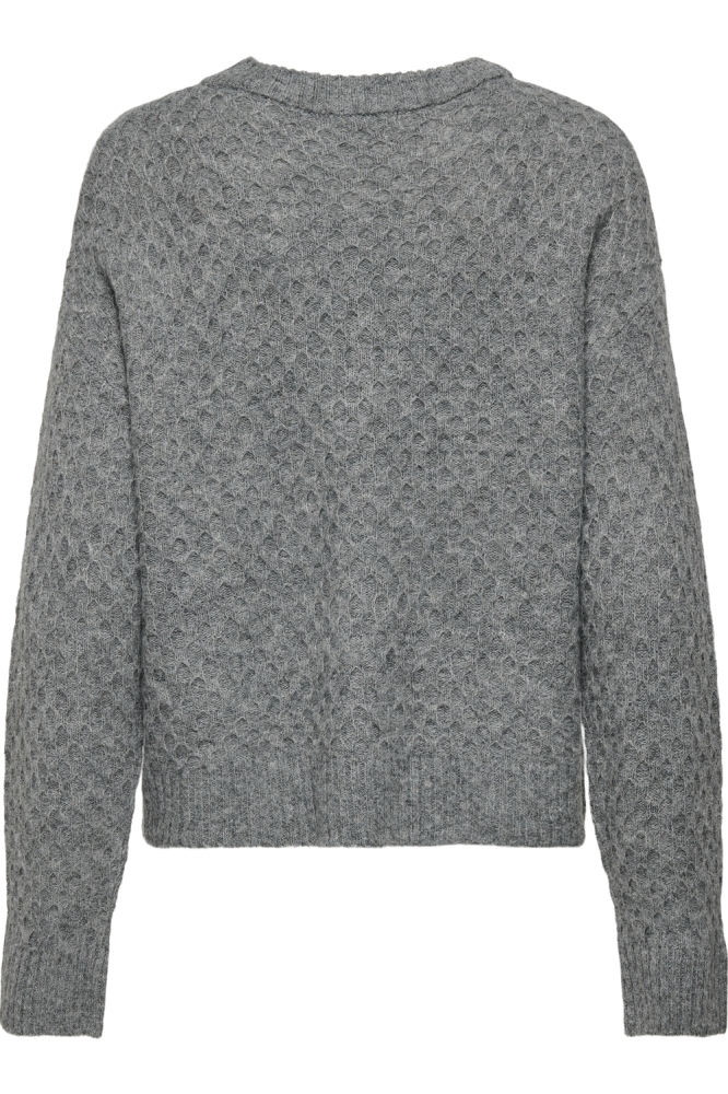 JDYBIGUM L/S O-NECK PULLOVER KNT 15328356 Medium Grey Melange