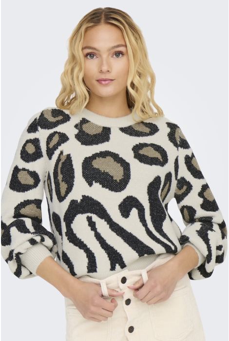 Jacqueline de Yong jdylorraine animal l/s pullover knt