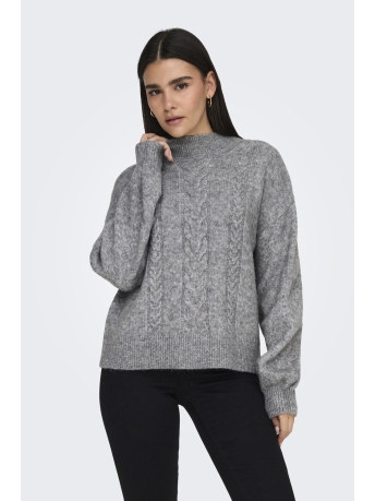 Jacqueline de Yong Trui JDYSUSANNA L/S HN CABLE PULLOVER KN 15328351 Medium Grey Melange