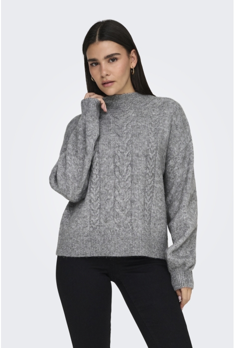 Jacqueline de Yong jdysusanna l/s hn cable pullover kn