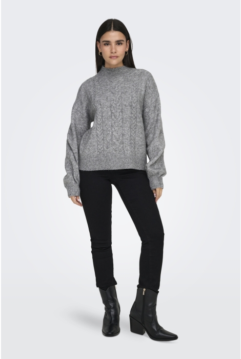 Jacqueline de Yong jdysusanna l/s hn cable pullover kn