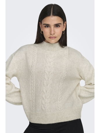 Jacqueline de Yong Trui JDYSUSANNA L/S HN CABLE PULLOVER KN 15328351 Whitecap Gray/MELANGE