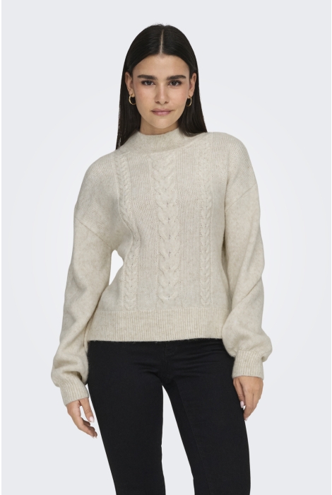 Jacqueline de Yong jdysusanna l/s hn cable pullover kn