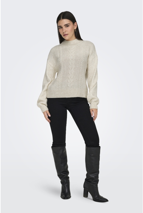 Jacqueline de Yong jdysusanna l/s hn cable pullover kn