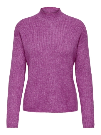 Jacqueline de Yong Trui JDYLUMI LIFE L/S HIGH NECK PULLOVER 15325961 Purple Orchid/MELANGE