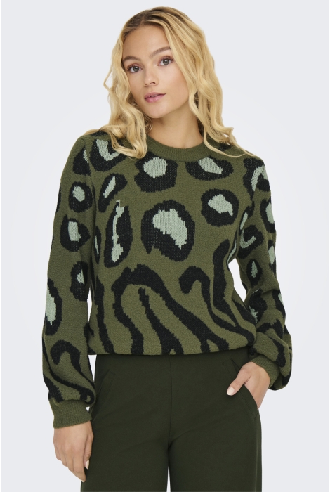 Jacqueline de Yong jdylorraine animal l/s pullover knt