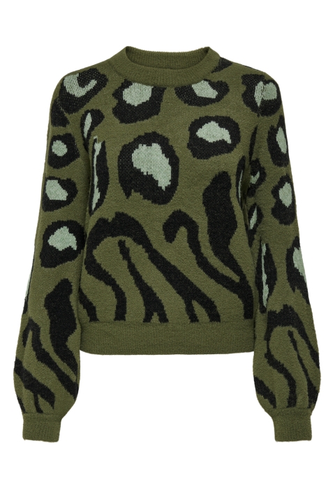 Jacqueline de Yong jdylorraine animal l/s pullover knt