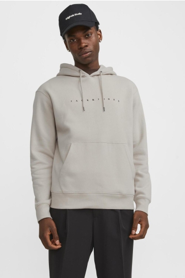 Jack & Jones Trui JJESTAR JJ SWEAT HOOD NOOS 12233972 Moonbeam