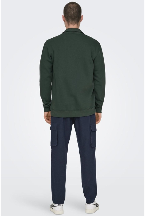 Only & Sons onsriley reg 1/4 zip high neck swt