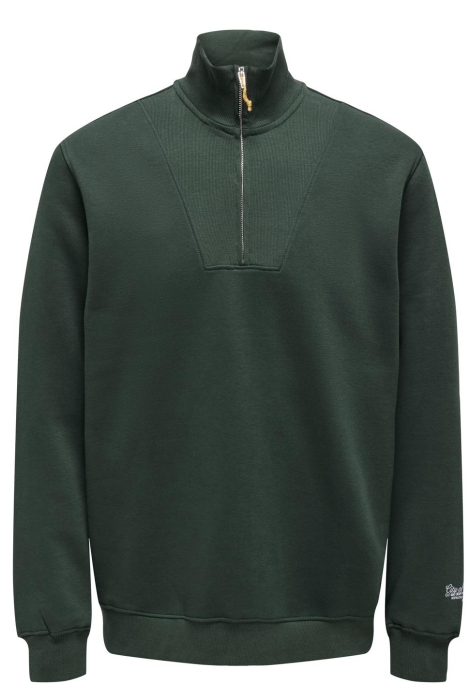 Only & Sons onsriley reg 1/4 zip high neck swt