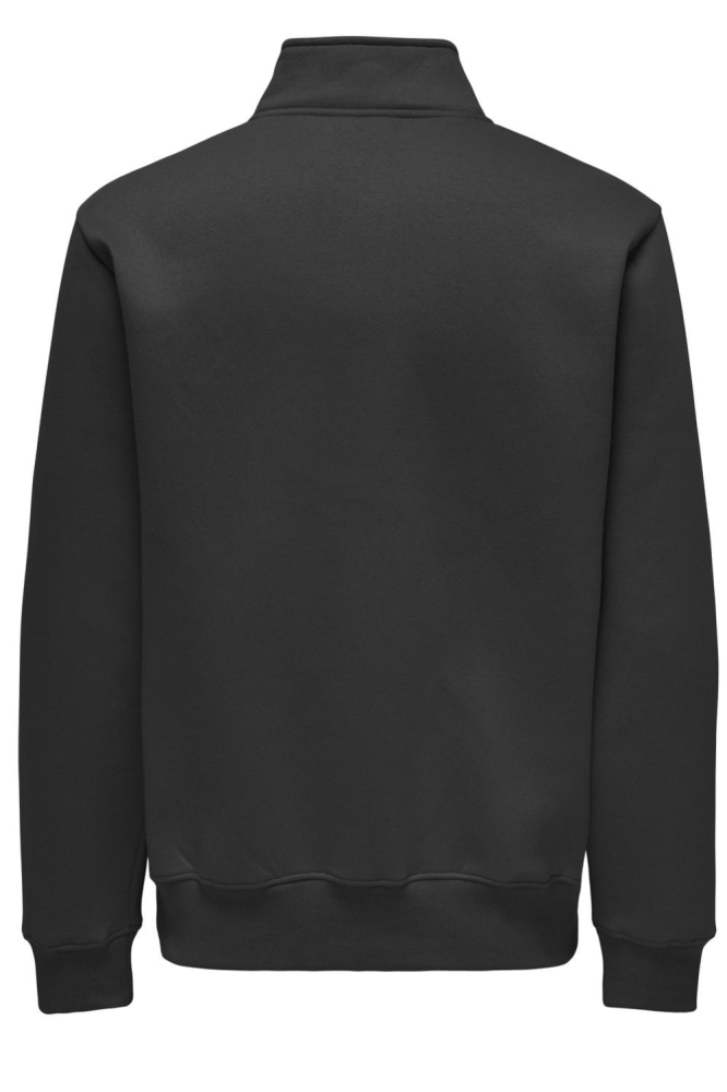 ONSCONNOR REG 1/4 ZIP SWEAT NOOS 22030838 BLACK