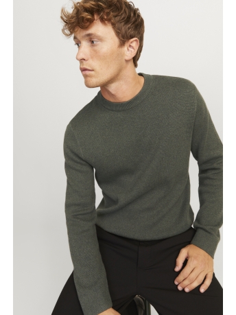 Jack & Jones Trui JPRBLAMILANO STITCH KNIT CREW NECK 12259666 PEAT