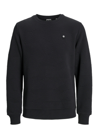 Jack & Jones Trui JCOGEO SWEAT CREW NECK SMU 12266637 BLACK