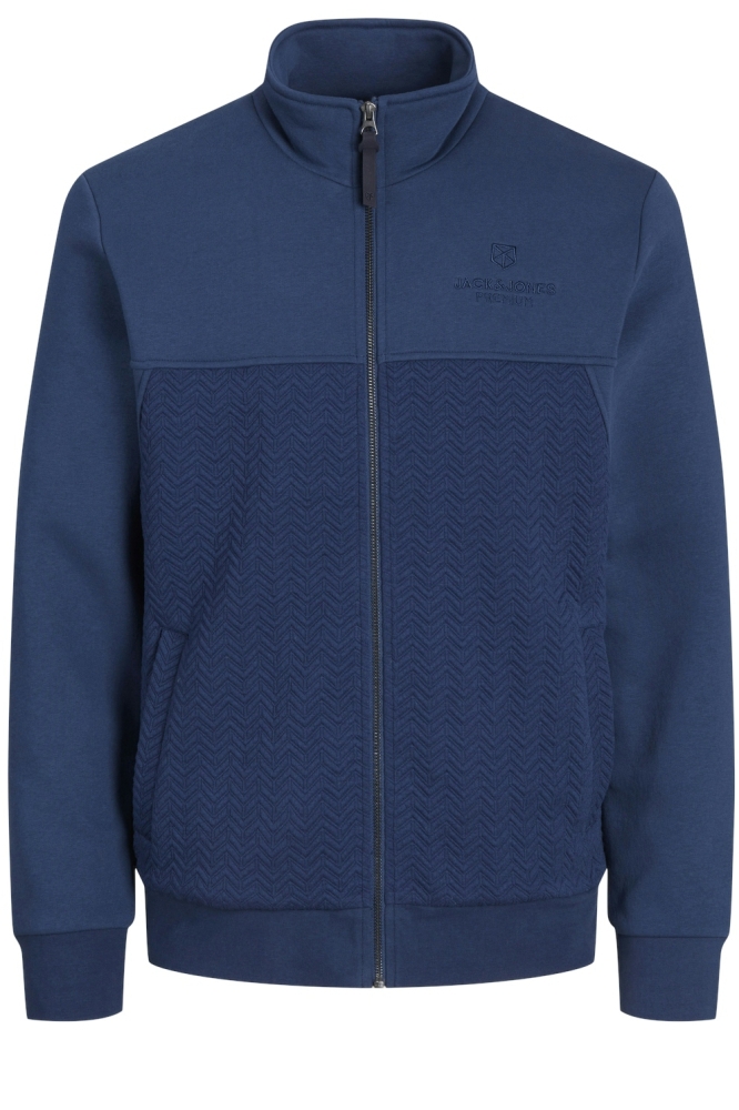 JPRBLUWESLEY SWEAT FULL ZIP 12254158 SARGASSO SEA