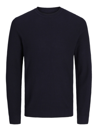 Jack & Jones Trui JPRCCLUCAS STRUCTURE KNIT CREW NECK 12259647 NIGHT SKY