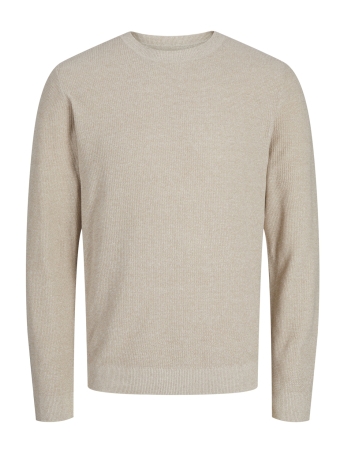 Jack & Jones Trui JPRCCLUCAS STRUCTURE KNIT CREW NECK 12259647 PURE CASHMERE/TWIST