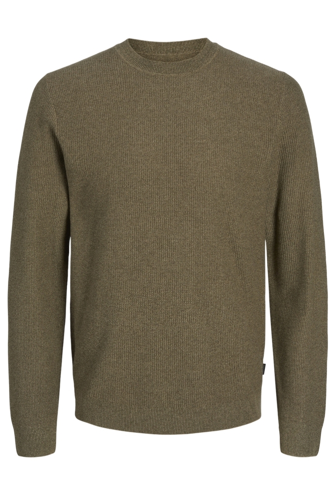 JPRCCLUCAS STRUCTURE KNIT CREW NECK 12259647 SERA TURTLE /TWIST