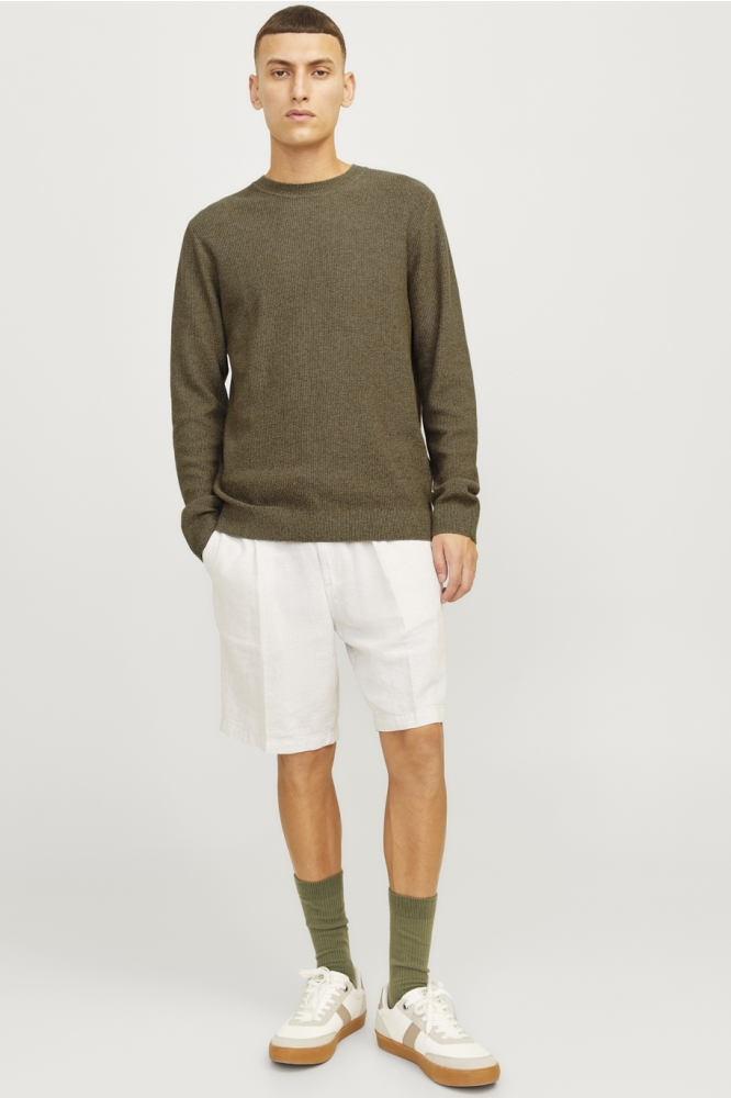 JPRCCLUCAS STRUCTURE KNIT CREW NECK 12259647 SERA TURTLE /TWIST