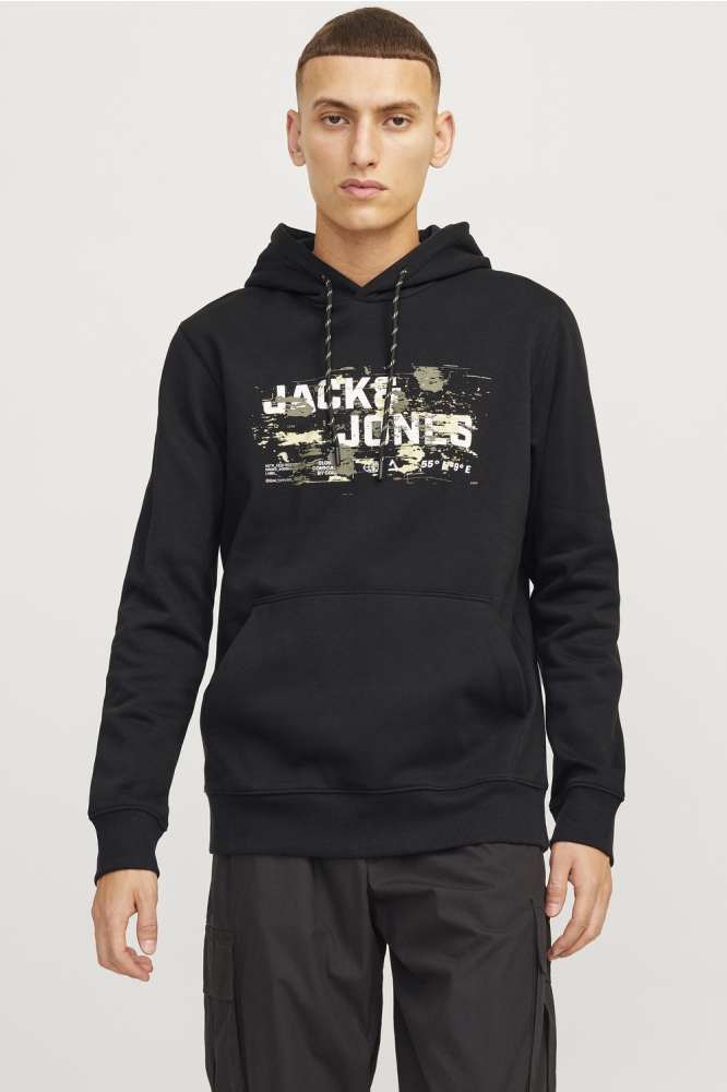 JCOOUTDOOR LOGO SWEAT HOOD SN 12261670 BLACK