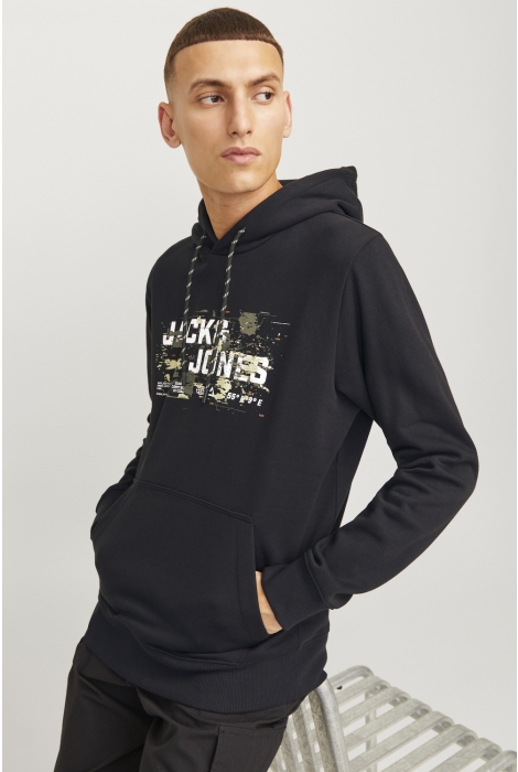 Jack & Jones jcooutdoor logo sweat hood sn